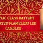 Acrylic Glass Battery Operated Flameless Led Candles for decoration