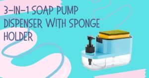 3 in 1 Soap Pump Dispenser with Sponge Holder