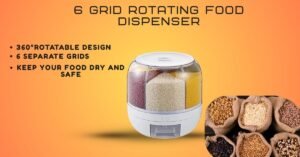 6 grid round Food Dispenser