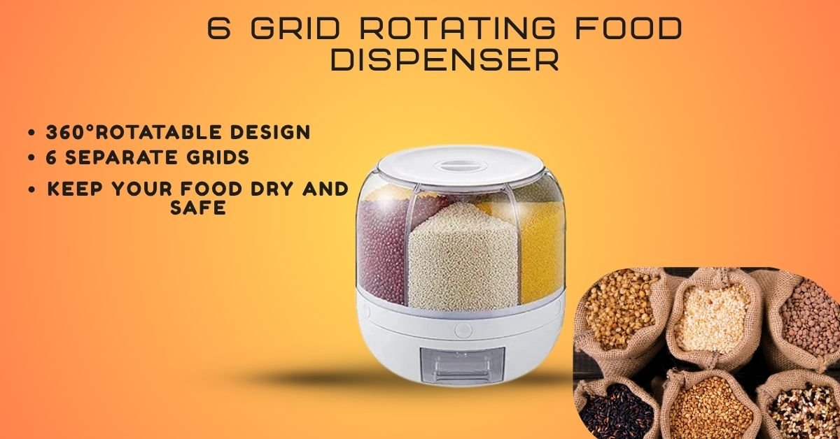 6 grid round Food Dispenser