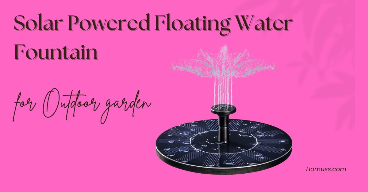 Solar Powered Floating Water Fountain