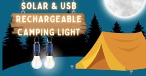 Solar & USB Rechargeable Camping Light