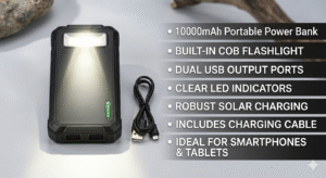 Solar powered Power bank