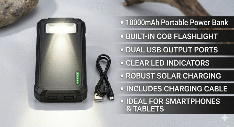 Solar powered Power bank